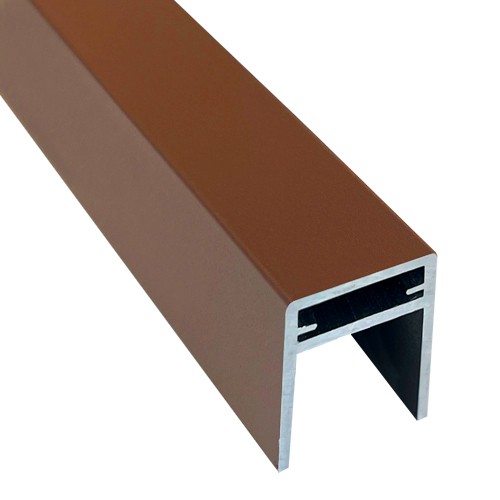П-профиль Алюминиевый EasyDecking 35x25 Коричневый купить в Пятигорске