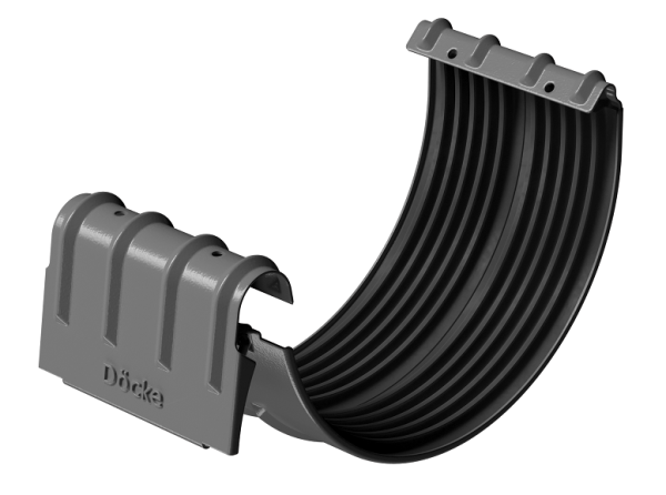Соединитель желобов D125 Döcke STAL PREMIUM Графит, (RAL 7024) купить в Пятигорске