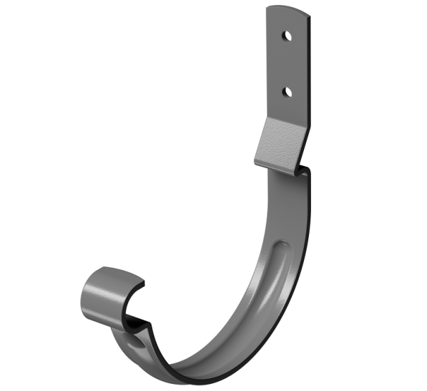 Карнизный крюк короткий (гнутый) D125 Döcke STAL PREMIUM Графит, (RAL 7024) купить в Пятигорске
