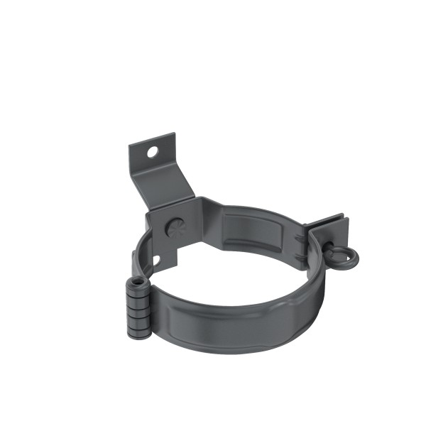 Водосток Aquasistem, система 125x90 - Декоративный хомут трубы под дерево с комплектом крепления RR 23 Маренго купить в Пятигорске