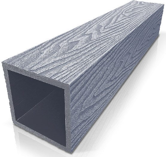 Столб ДПК 3D GardenParkett фактура дерева Серый купить в Пятигорске