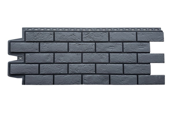 ФП Grand Line состаренный кирпич премиум Графит (шов RAL 9005) купить в Пятигорске