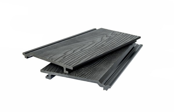 Фасадная доска POLIVAN GROUP 3D фактура дерева DENPASAR чёрный купить в Пятигорске