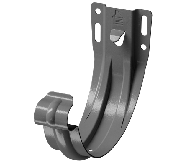 Карнизный кронштейн (штампованный) D125 Döcke STAL PREMIUM Графит, (RAL 7024) купить в Пятигорске